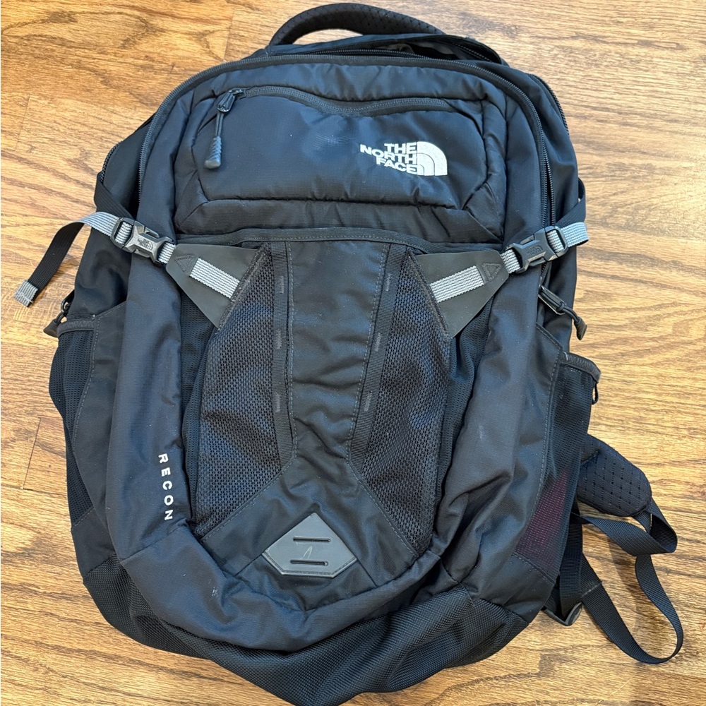The North Face “Recon” black backpack
